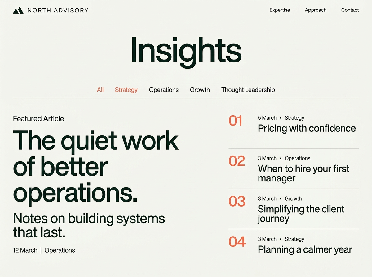 North Advisory — Insights concept
